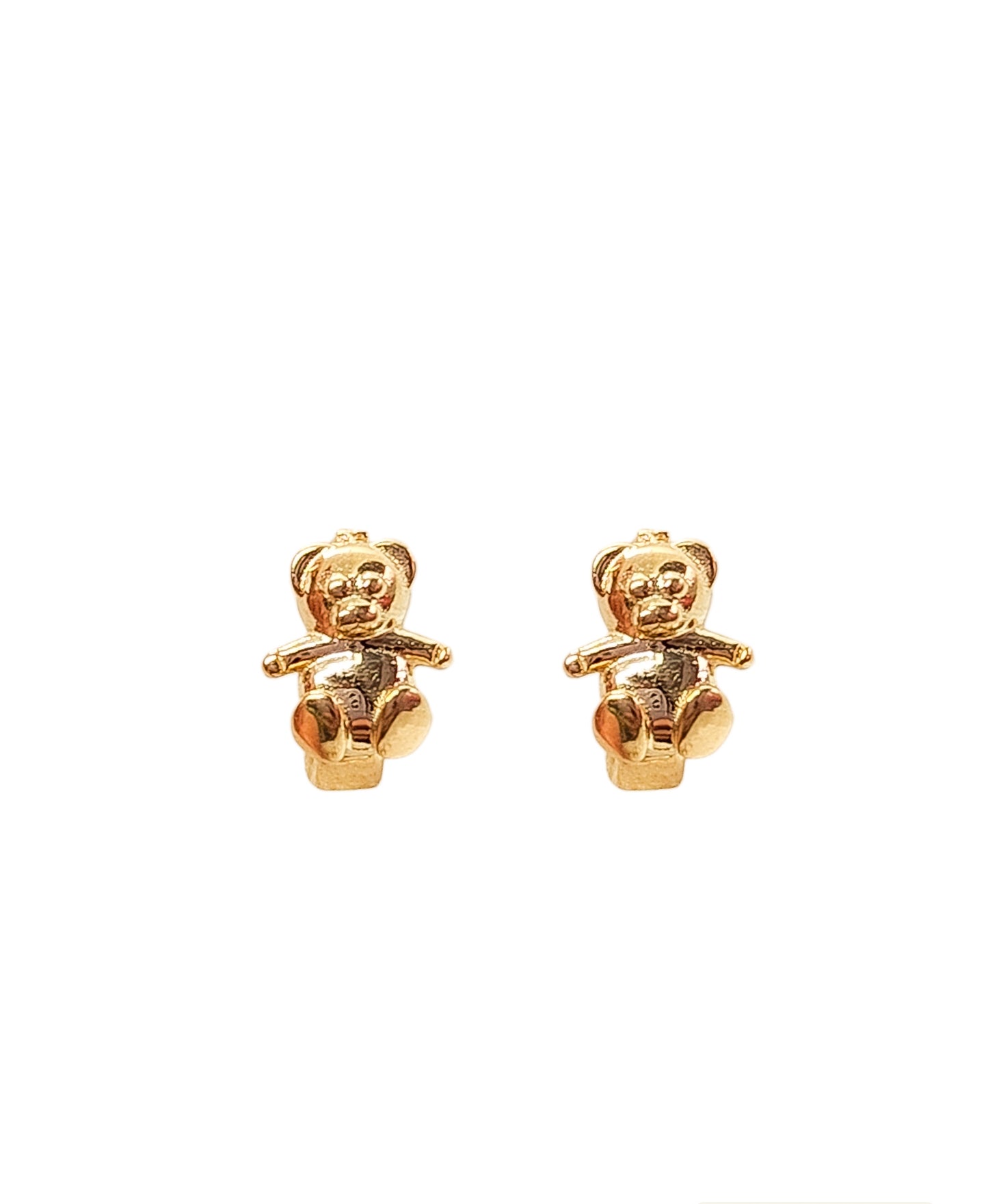 Aretes osito (especial para niñas) oro 10k