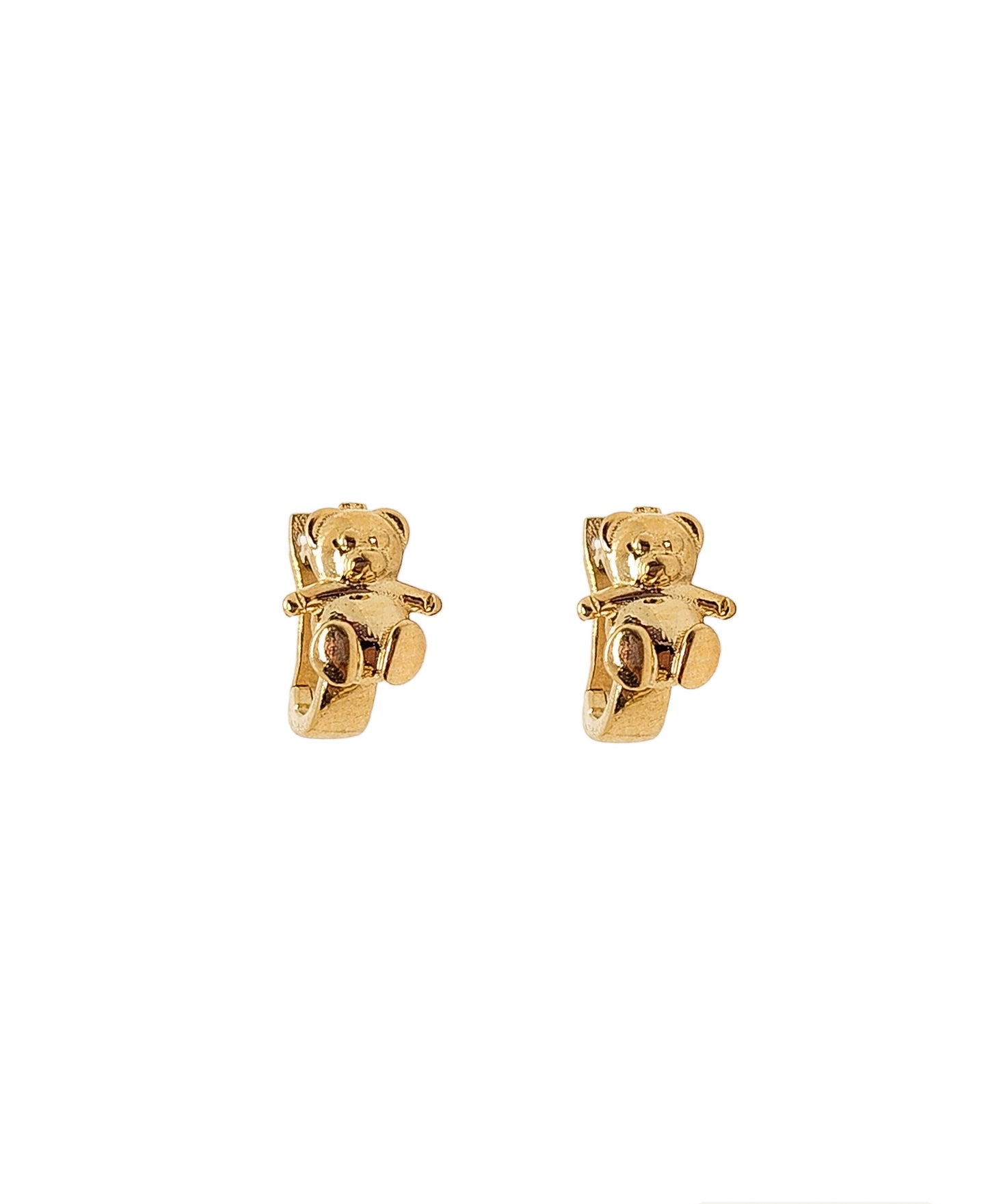 Aretes osito (especial para niñas) oro 10k
