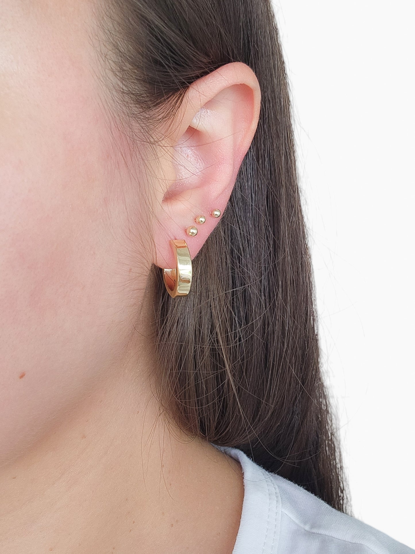 Huggies BÁSICOS 1.8 cms oro 10k