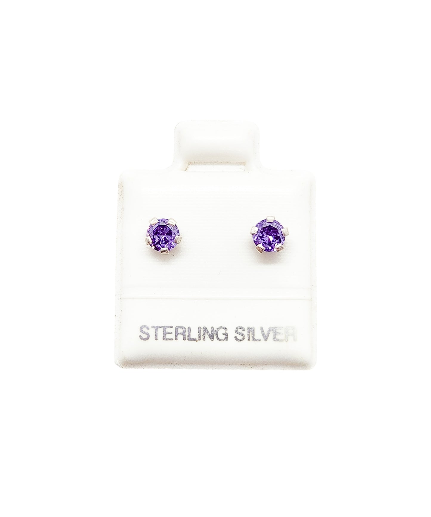 Par de Broquel básico morado chico