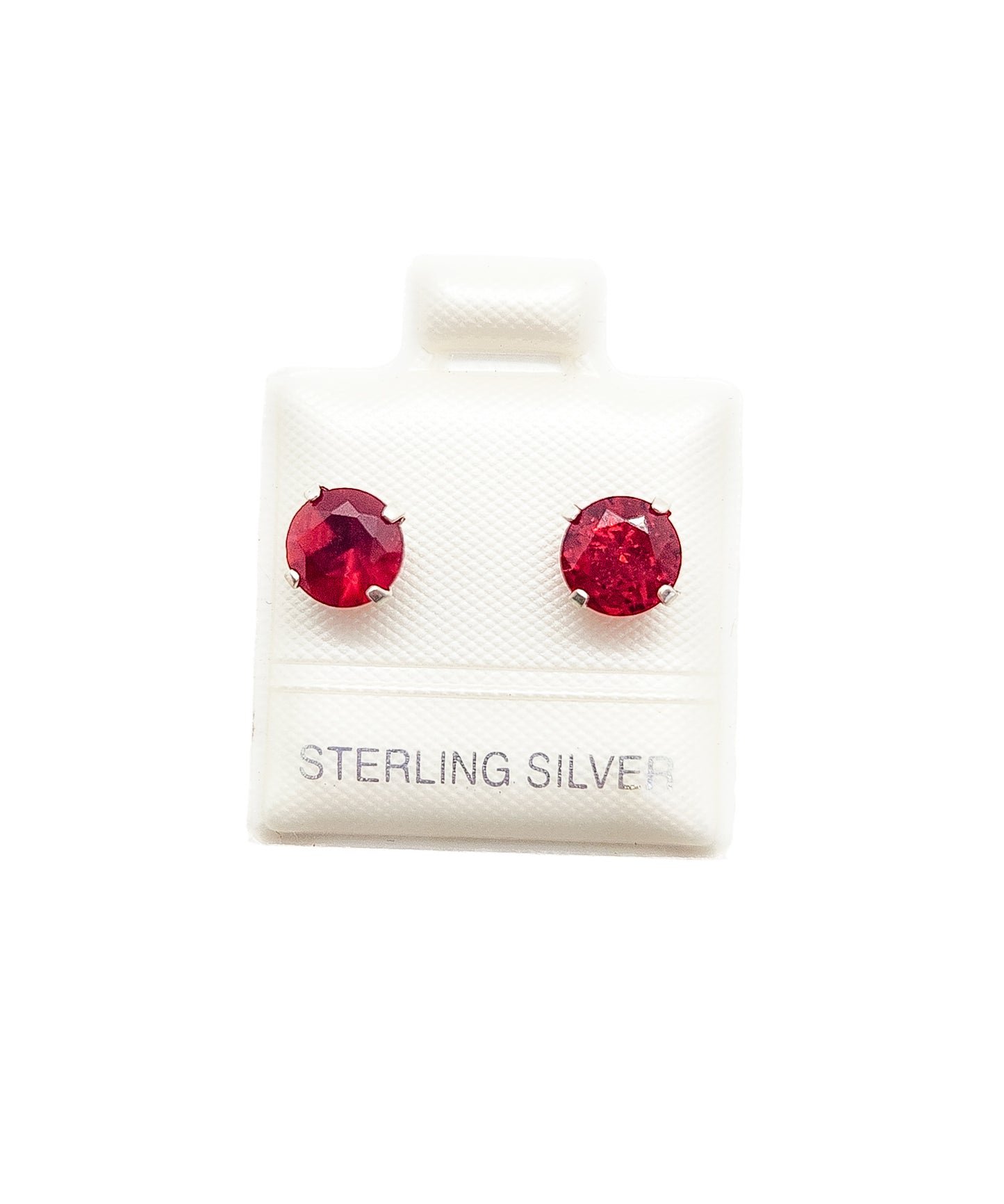 Par de Broquel básico rojo grande