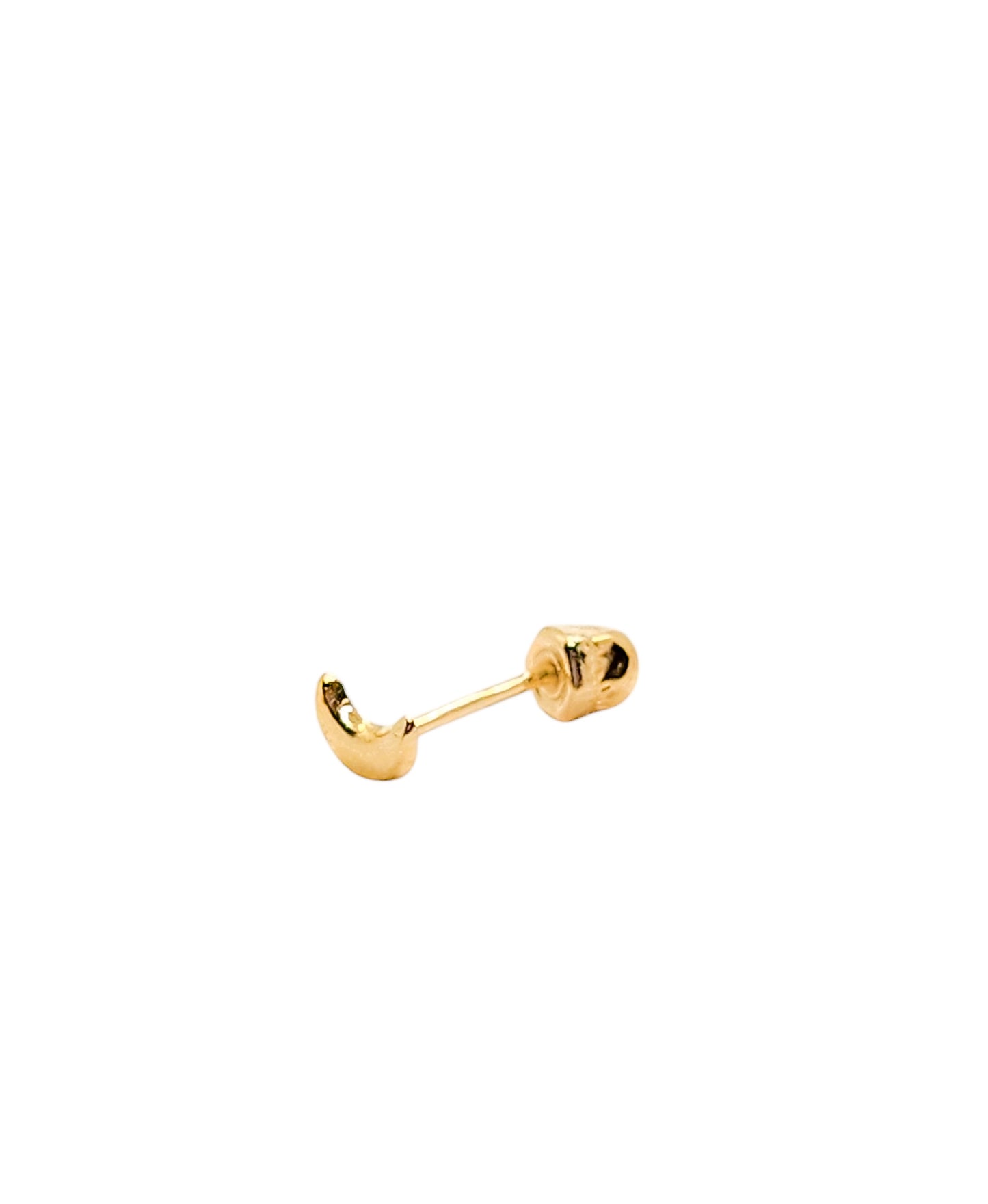 Par o Pieza de Broquel Luna Lt Mini Oro 10k DORADO