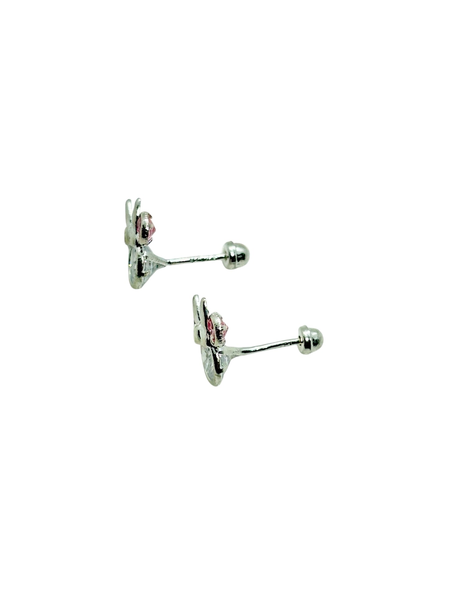 Par de broquel mimi con circonia Plata 925