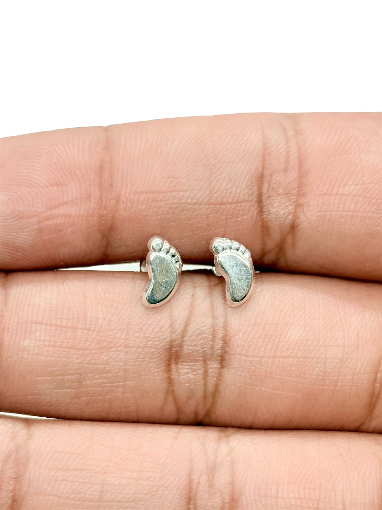 Par de broquel pie Plata 925