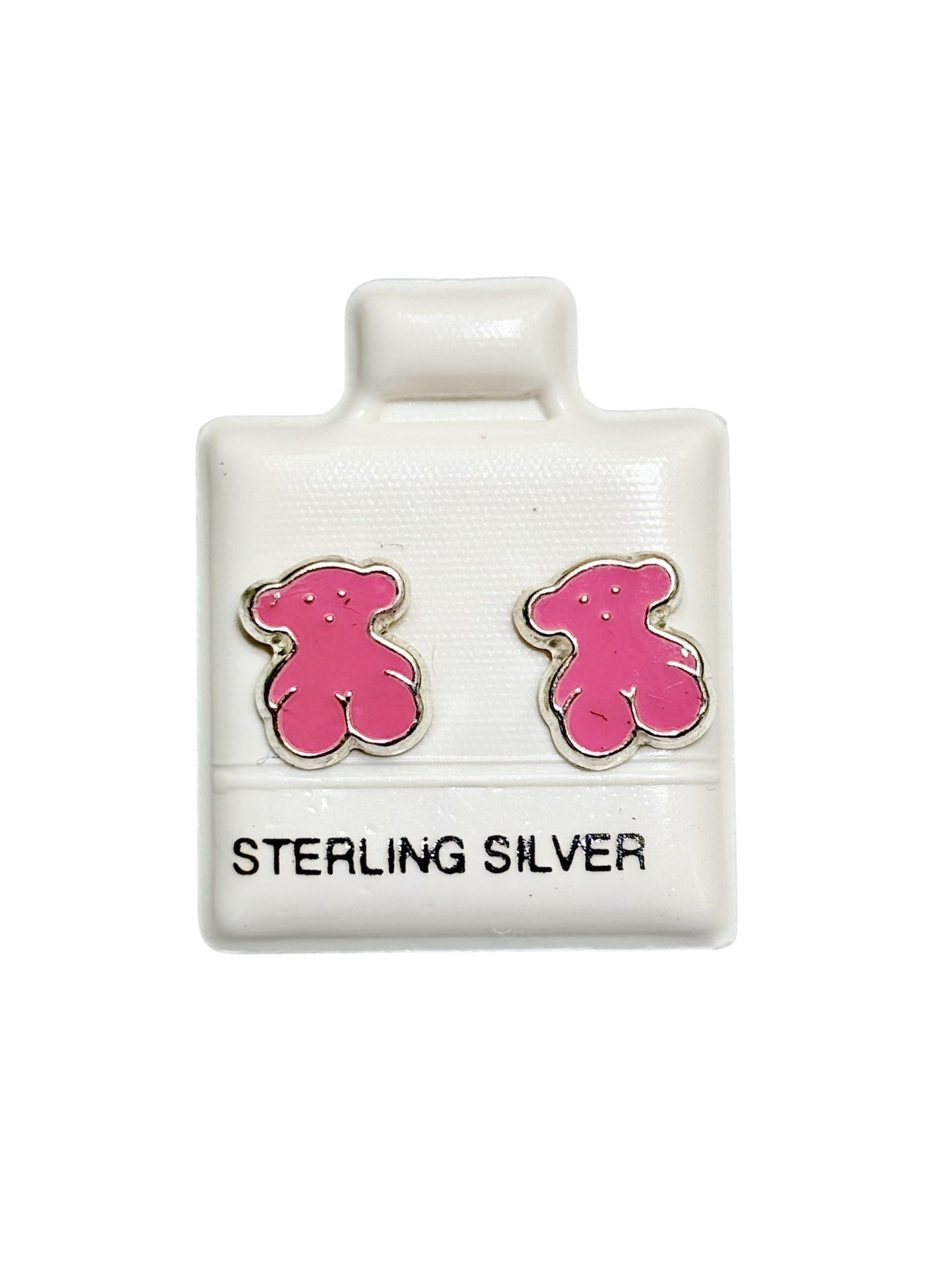 Par de broquel Osito Plata 925