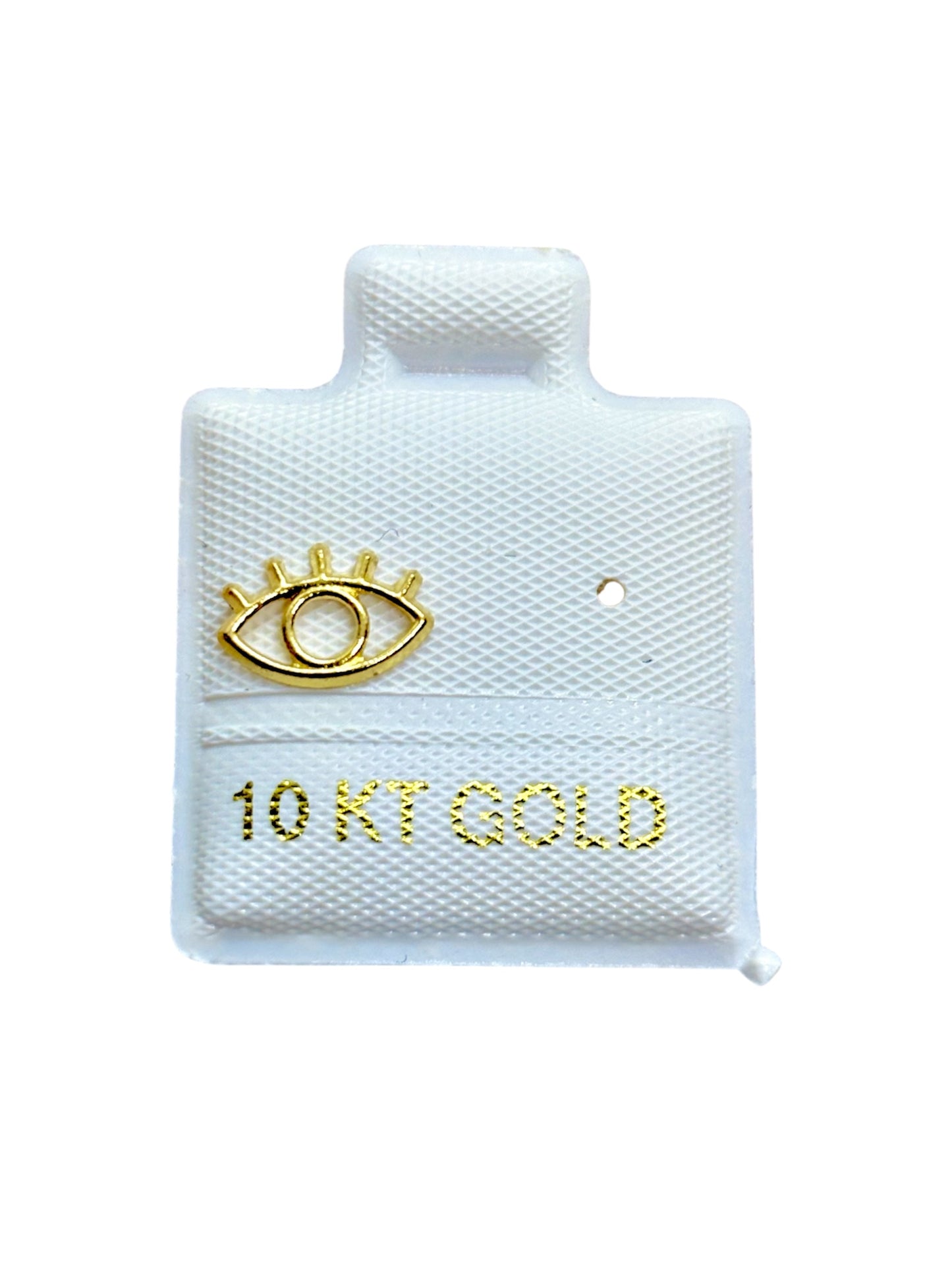 Par o pieza Broquel silueta Ojo ORO 10K