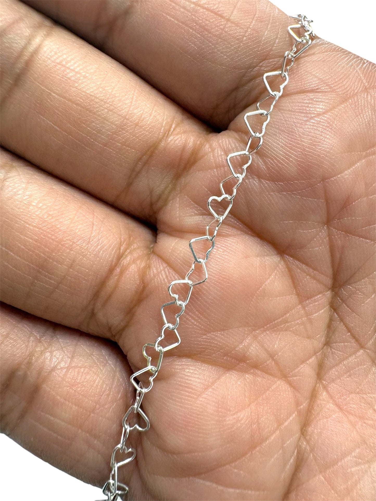 Cadena Corazon Plata 925