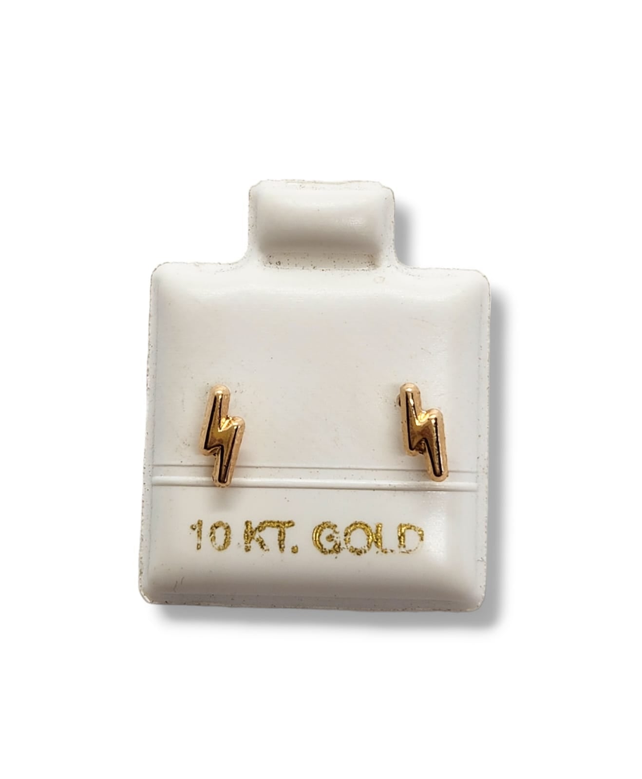Par de Broquel rayo oro 10k DORADO