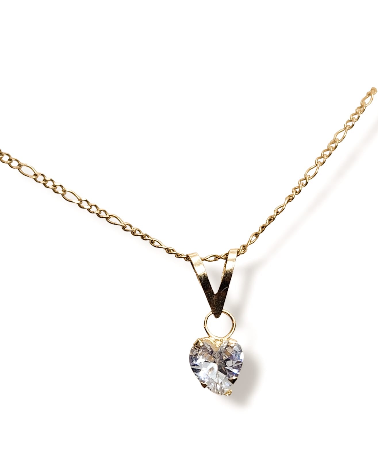 Dije corazón chico y grande oro 10k