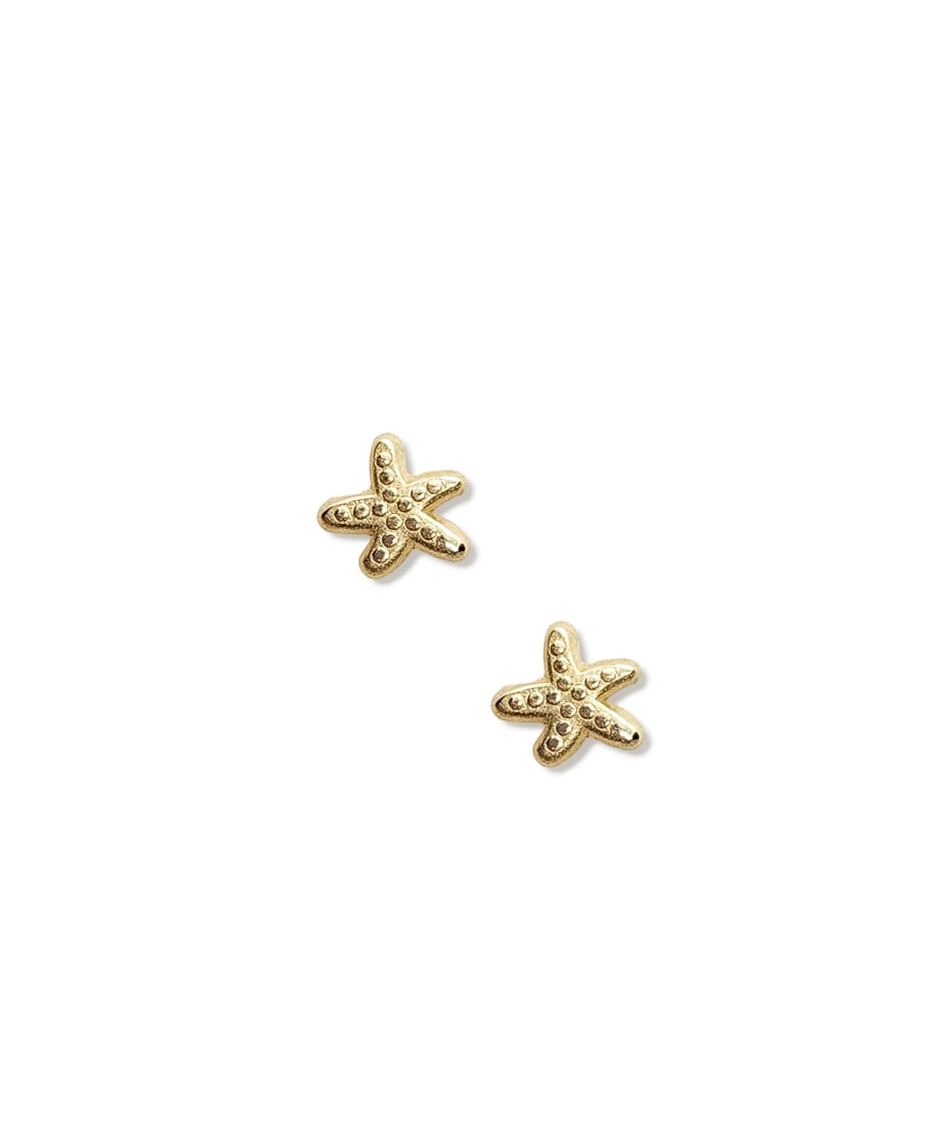 Par o Pieza de Broquel Estrella de Mar Mini Oro 10k