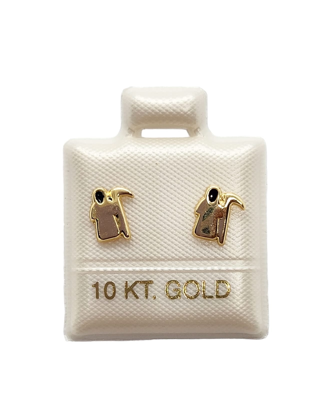 Par de Broquel parca esmalte oro 10k DORADO