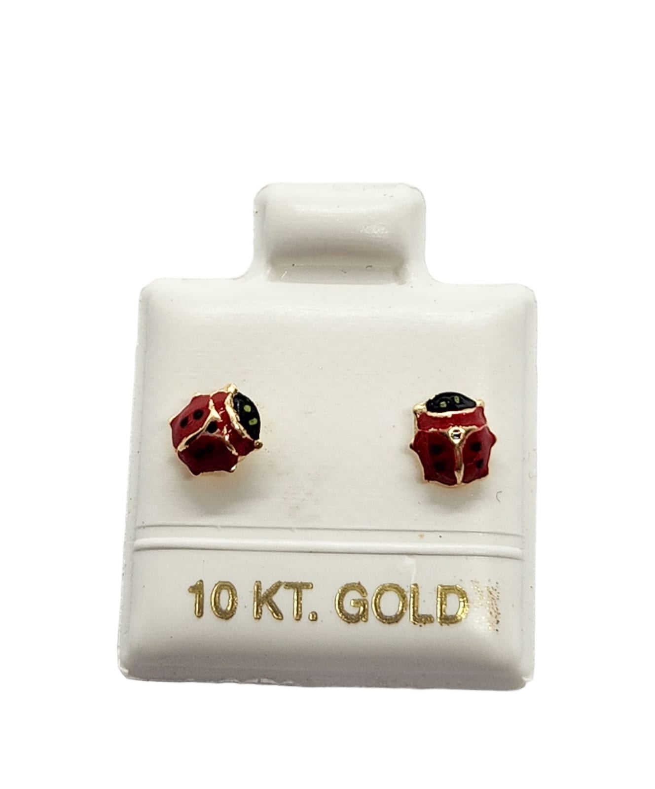 Par de Broquel catarina bump oro 10k DORADO