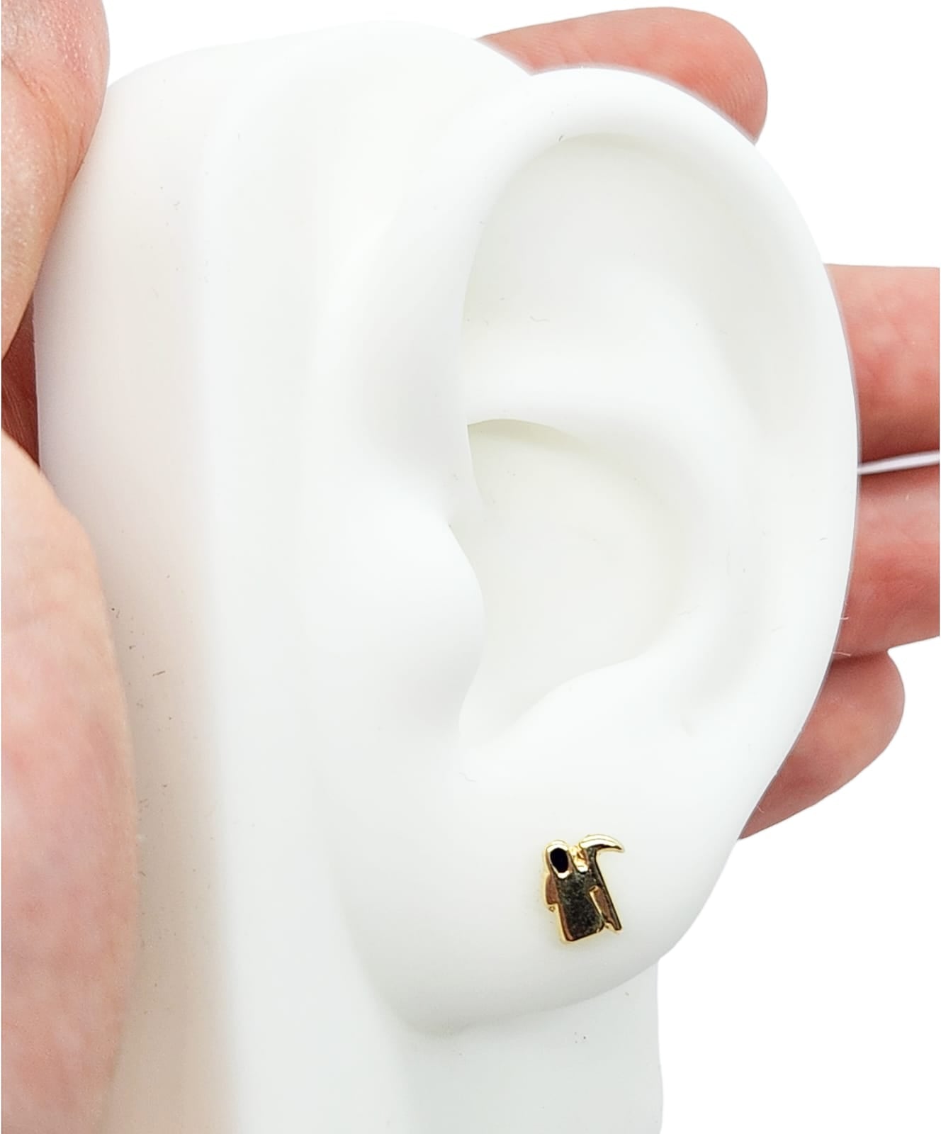 Par de Broquel parca esmalte oro 10k DORADO
