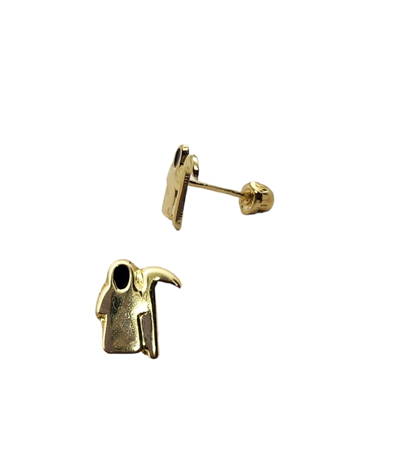 Par de Broquel parca esmalte oro 10k DORADO