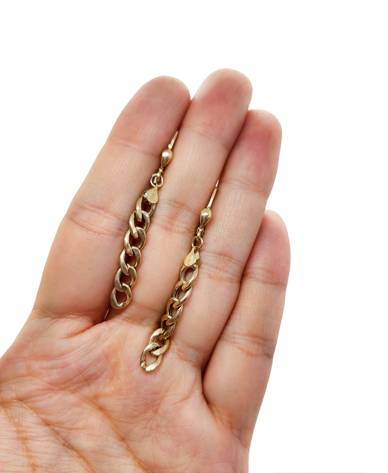 Aretes de cadena colgante