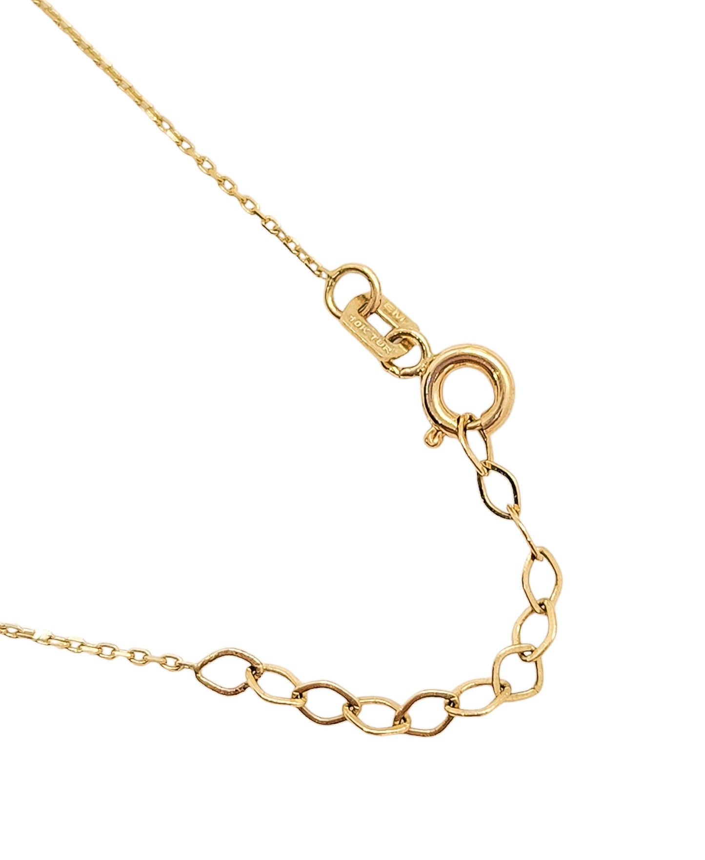 Gargantilla ojo turco madre perla oro 10k