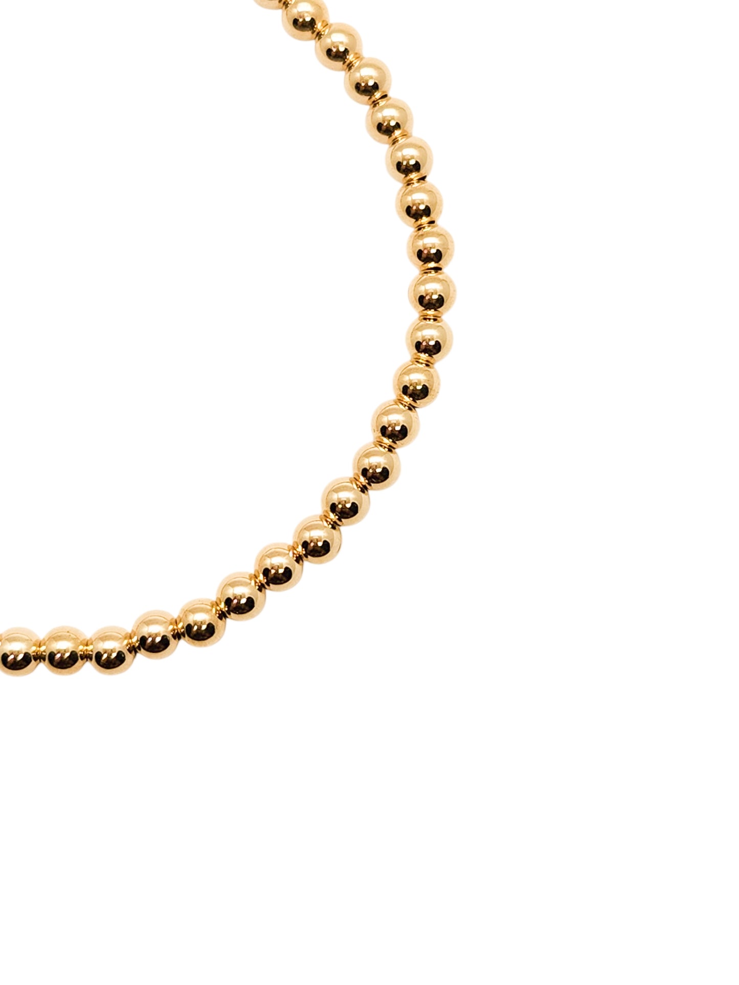 Pulsera bola BIMETAL 5mm (PLATA Y ORO)