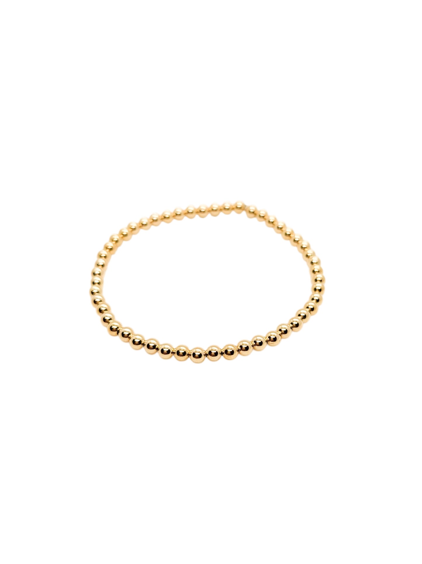 Pulsera bola BIMETAL 4mm (PLATA Y ORO)
