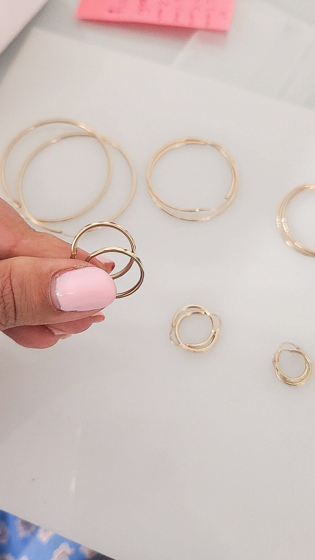 Arracadas básicas diamantadas oro 10k