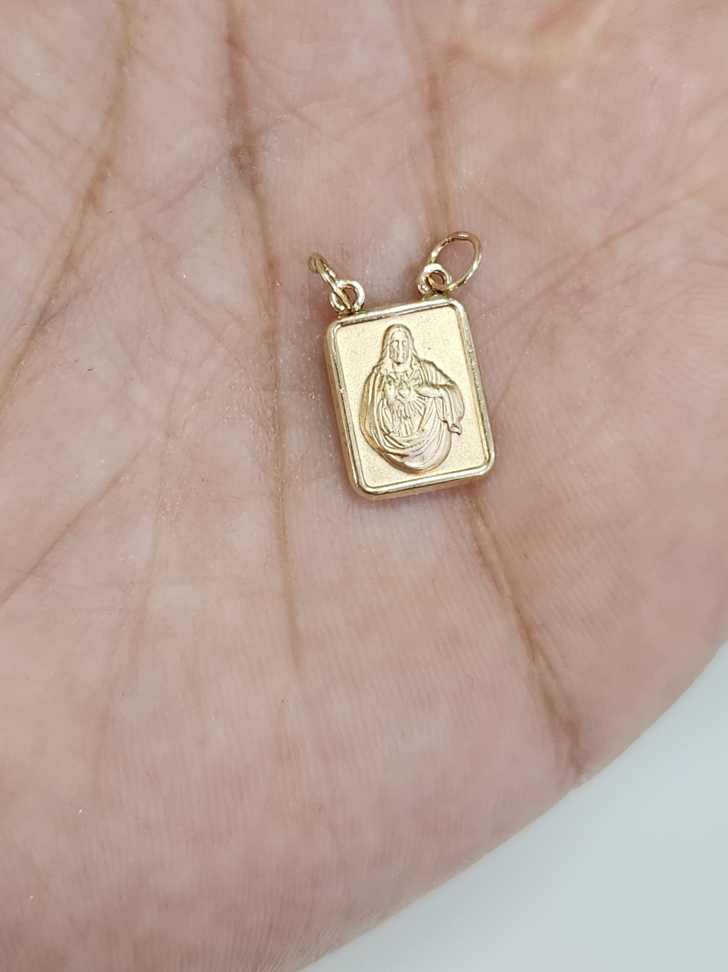 Dije escapulario doble vista oro 10k