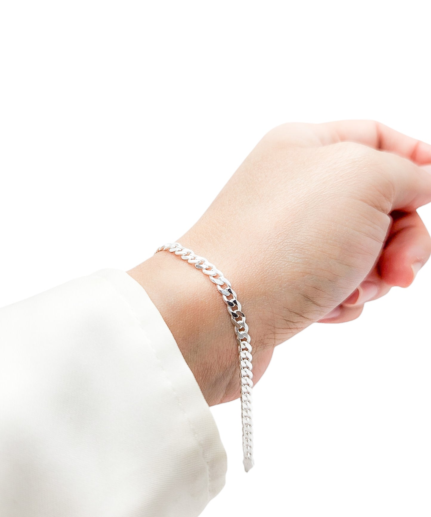 Pulso barbada grande plata 925