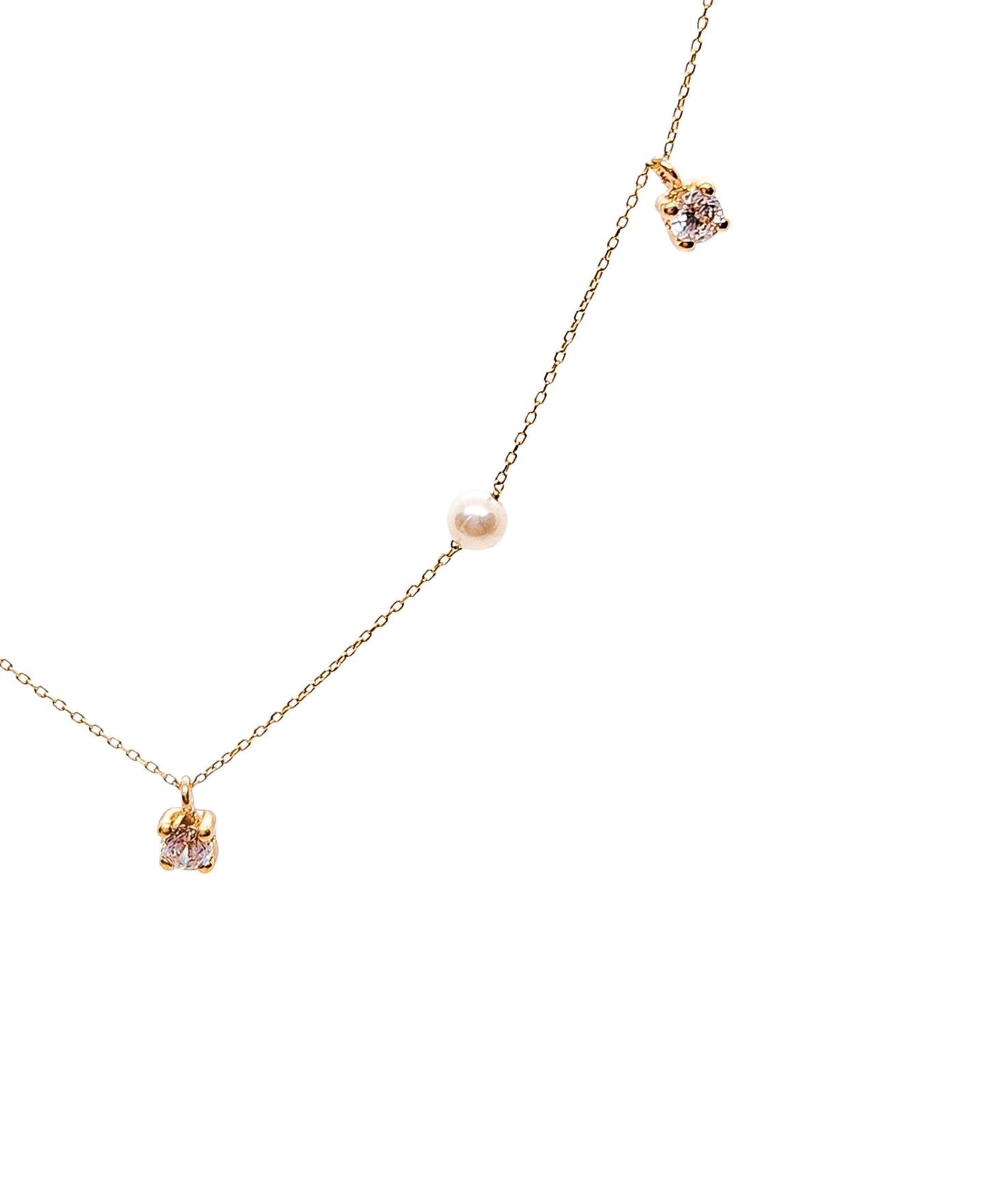 Gargantilla perla natural oro 10k