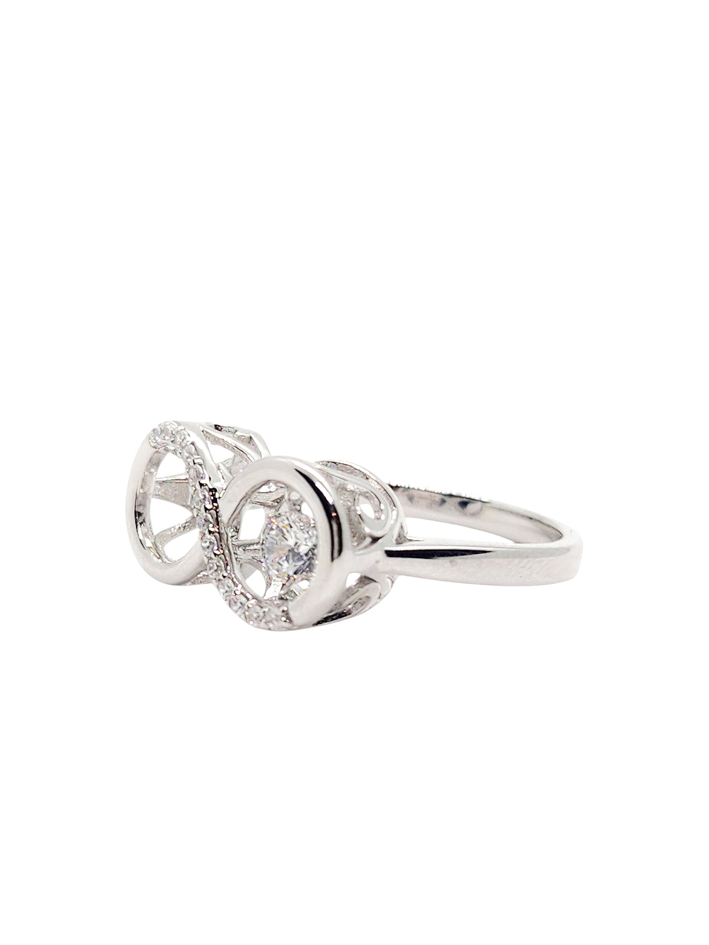 Solitario infinito giratorio plata 925 PREMIUM