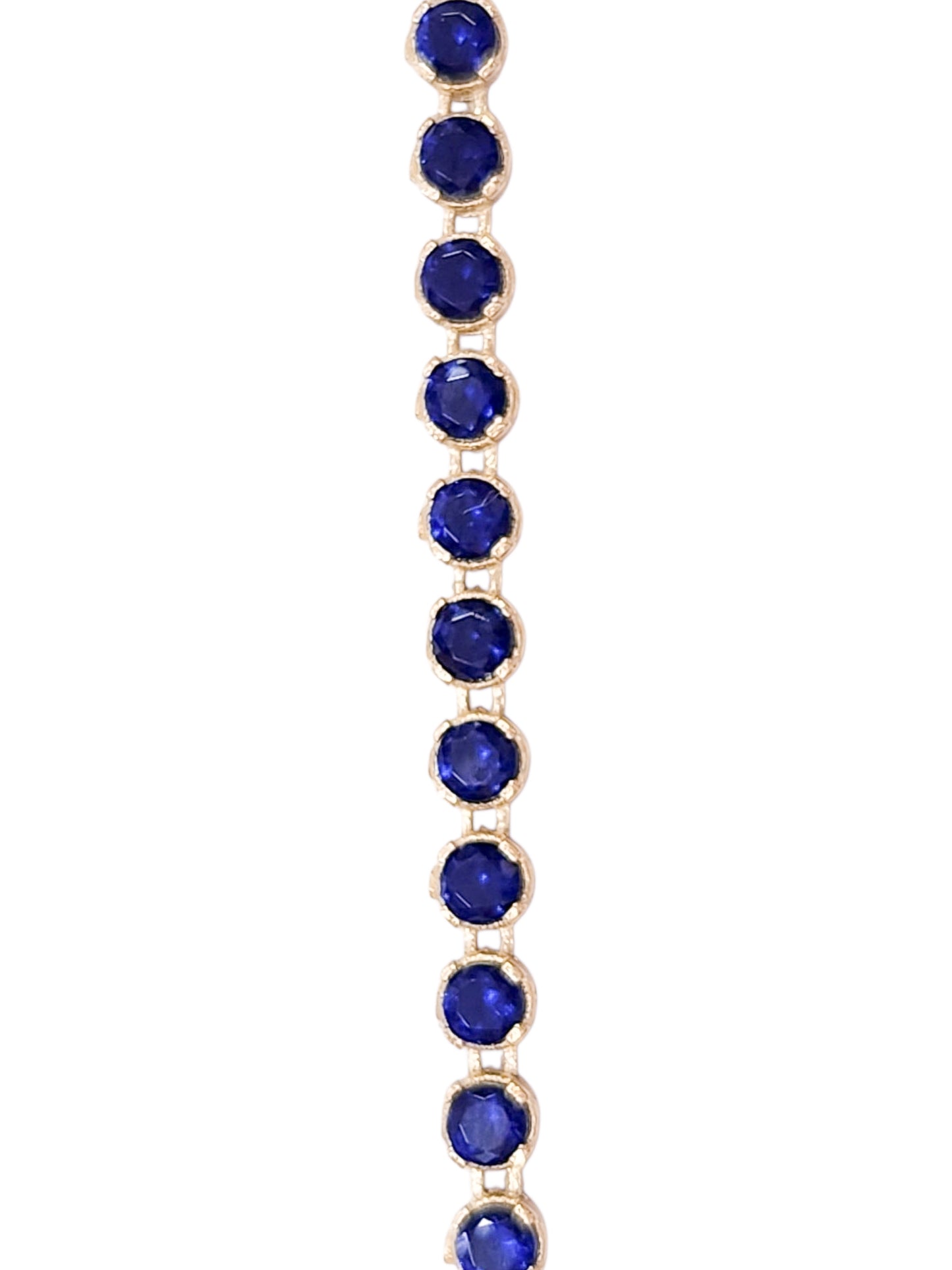 Pulsera tenis zafiro oro amarillo oro 10k