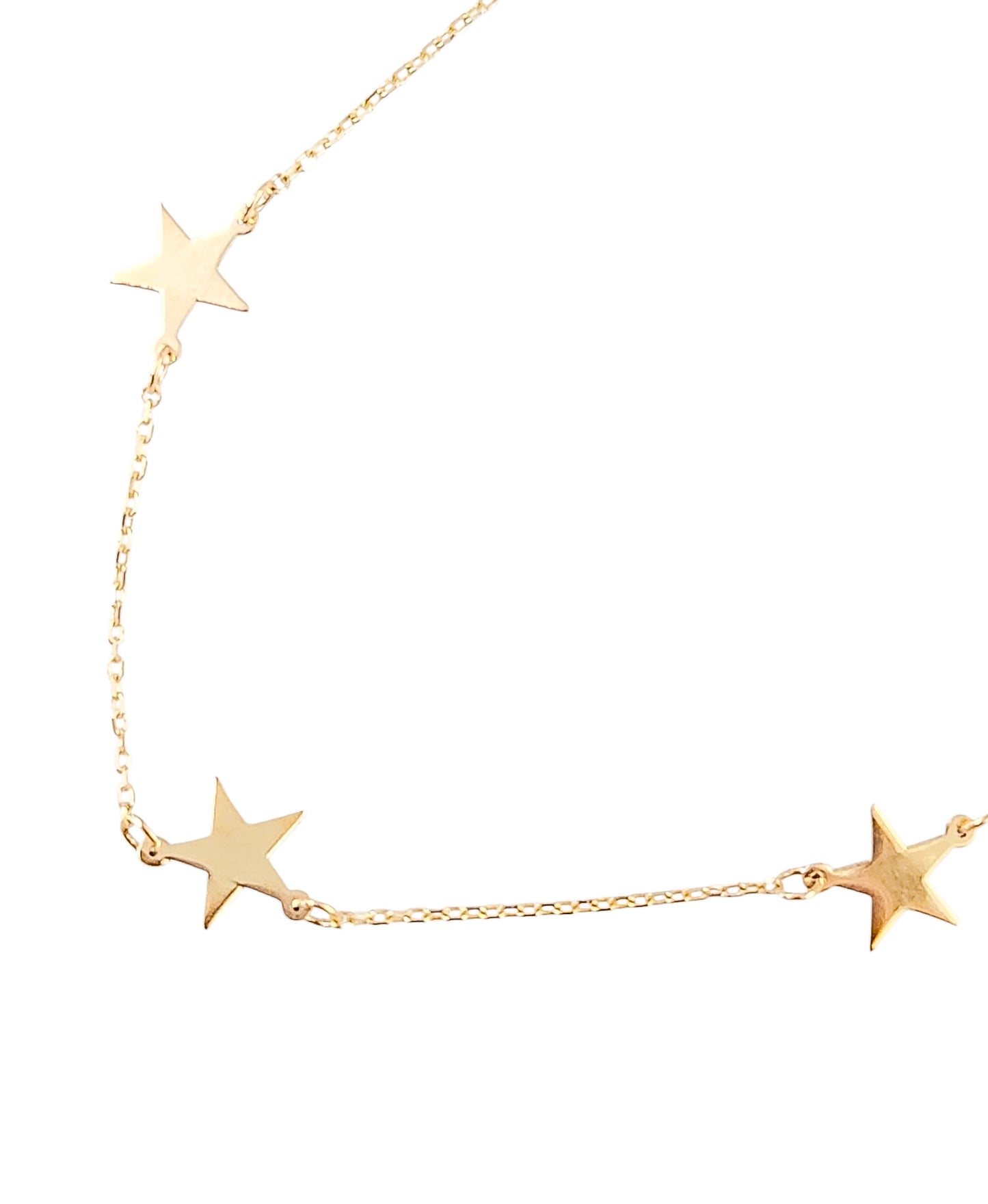 Pulsera estrellas oro 10k