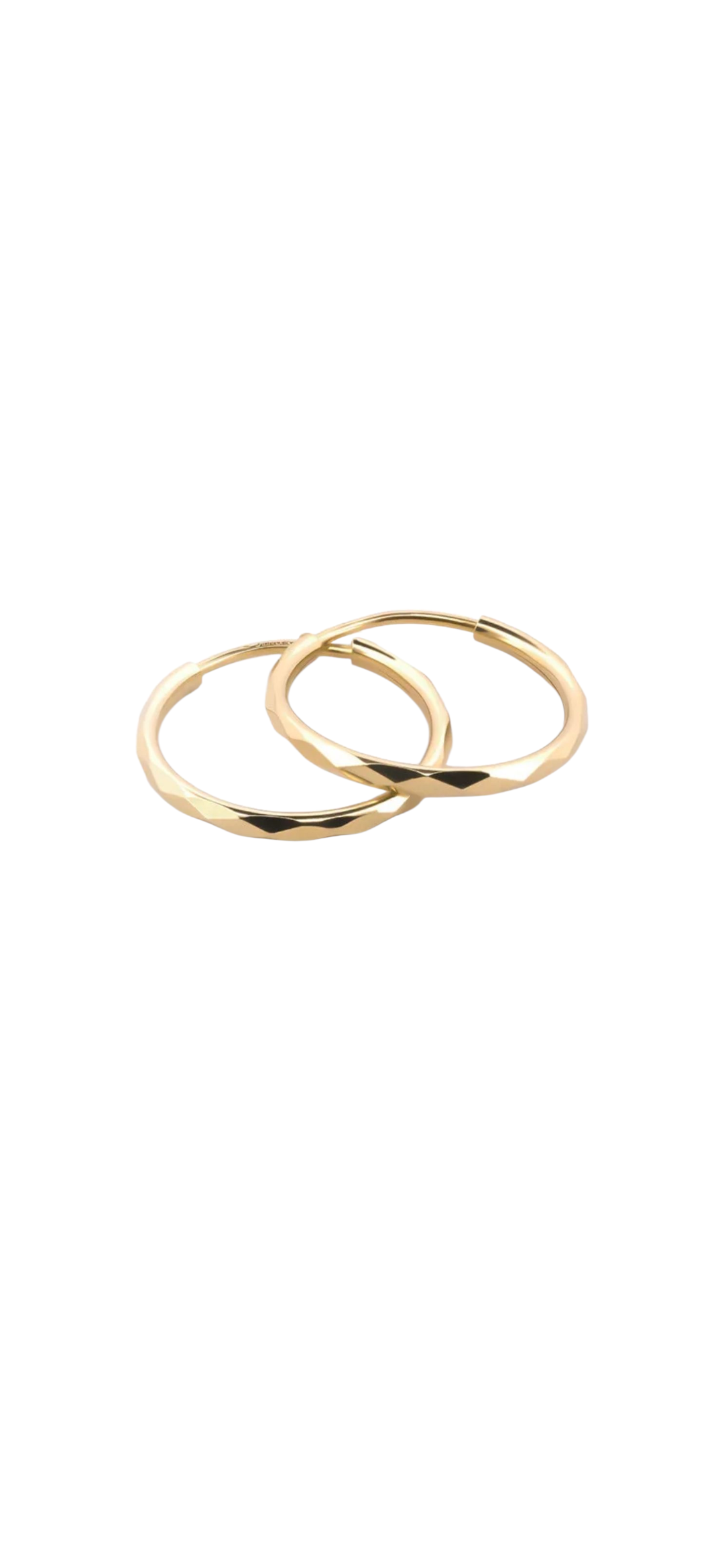 Arracadas básicas diamantadas oro 10k