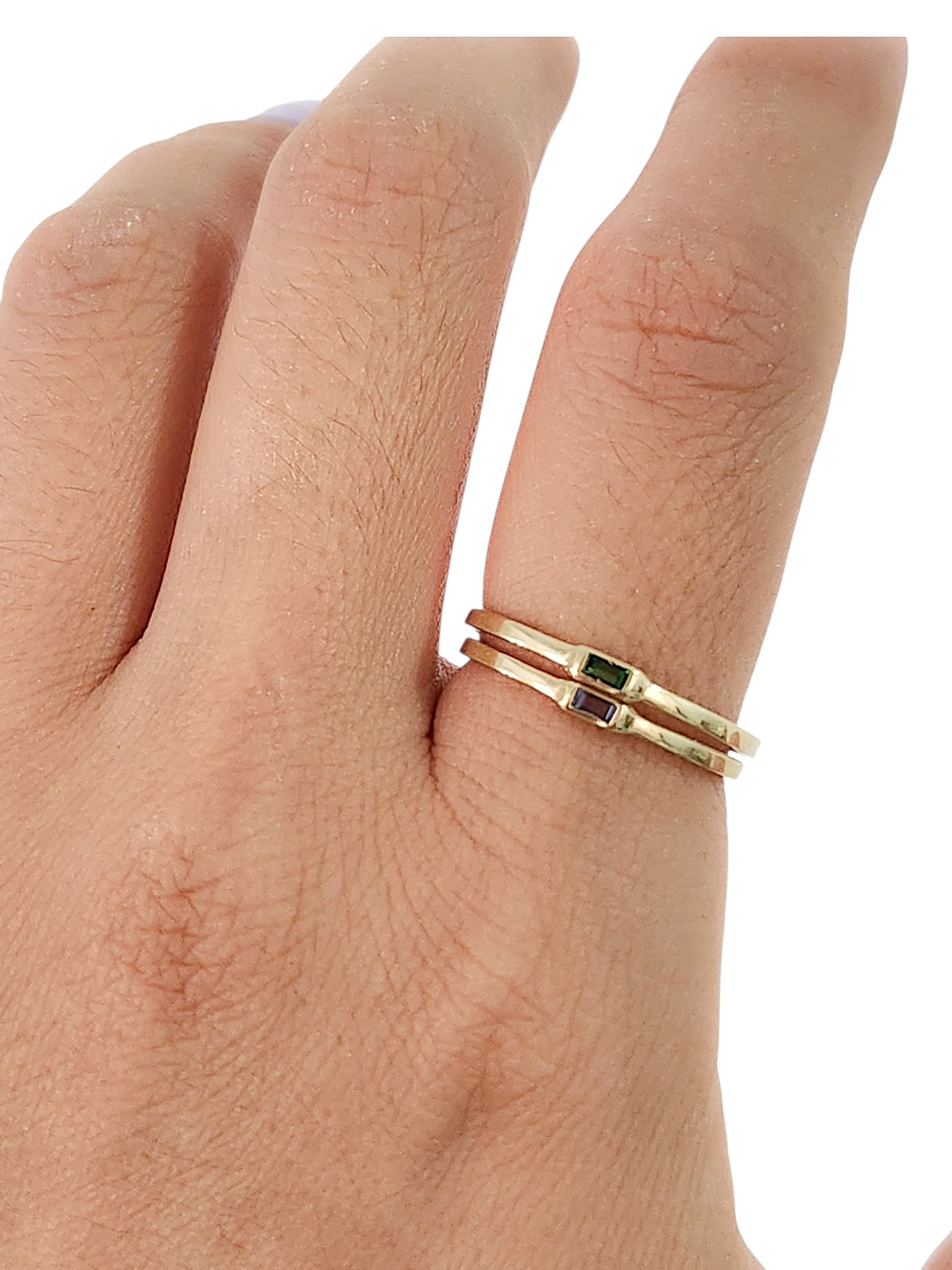 Anillo azul zafiro oro 10k dorado