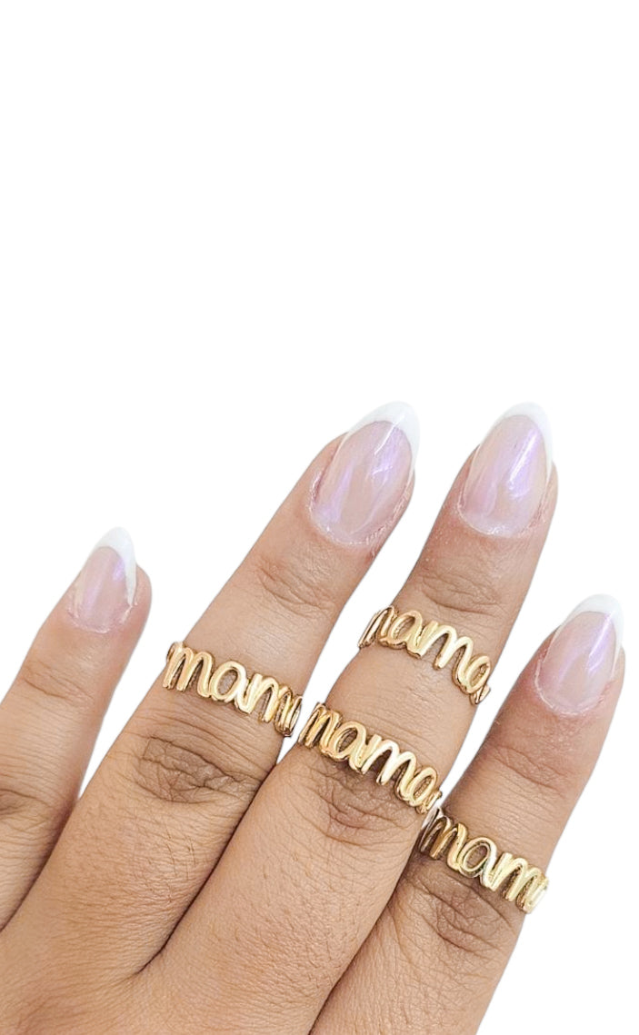 Anillo mamá oro 10k