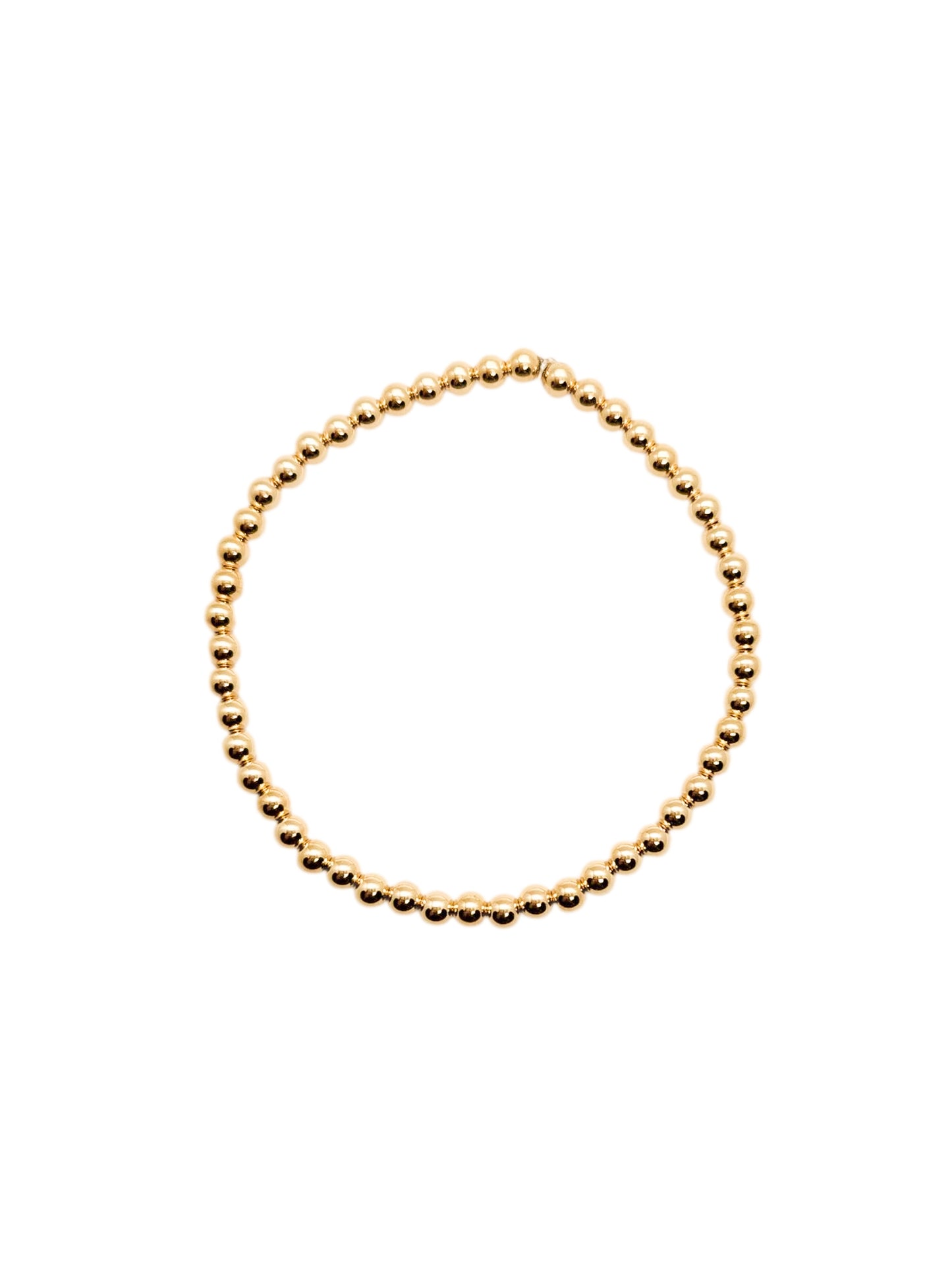 Pulsera bola BIMETAL 3mm (PLATA Y ORO)