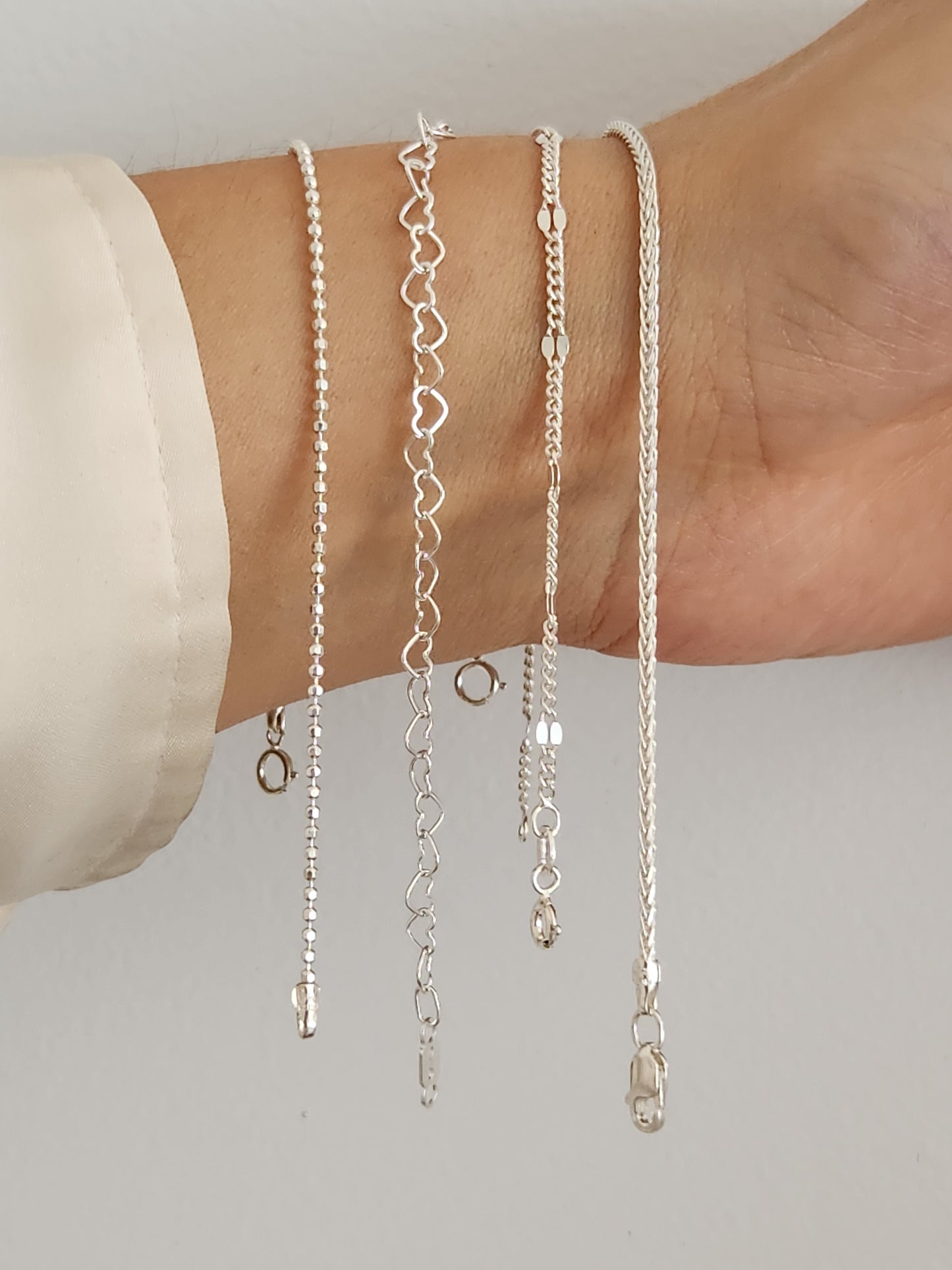 Pulso de bolitas plata 925