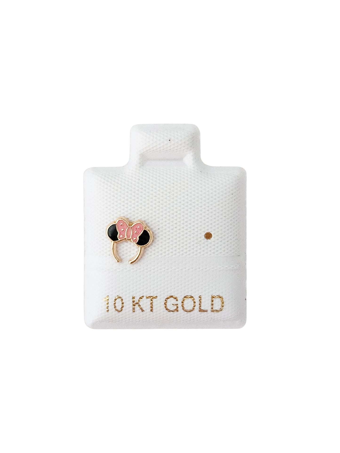 Par o pieza de Broquel diadema orejas mimi rosa oro 10k DORADO