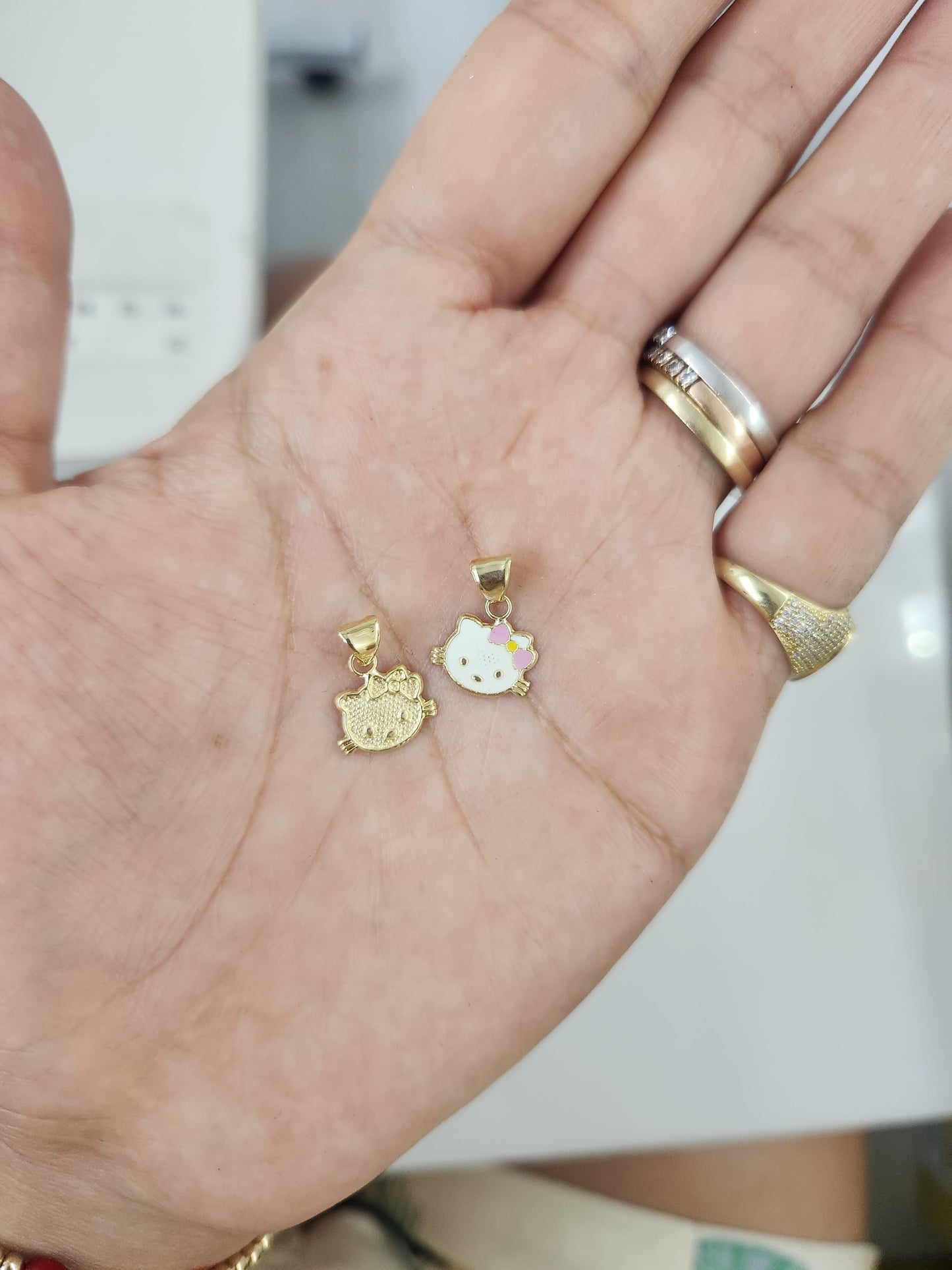 Dije kitty liso oro 10k