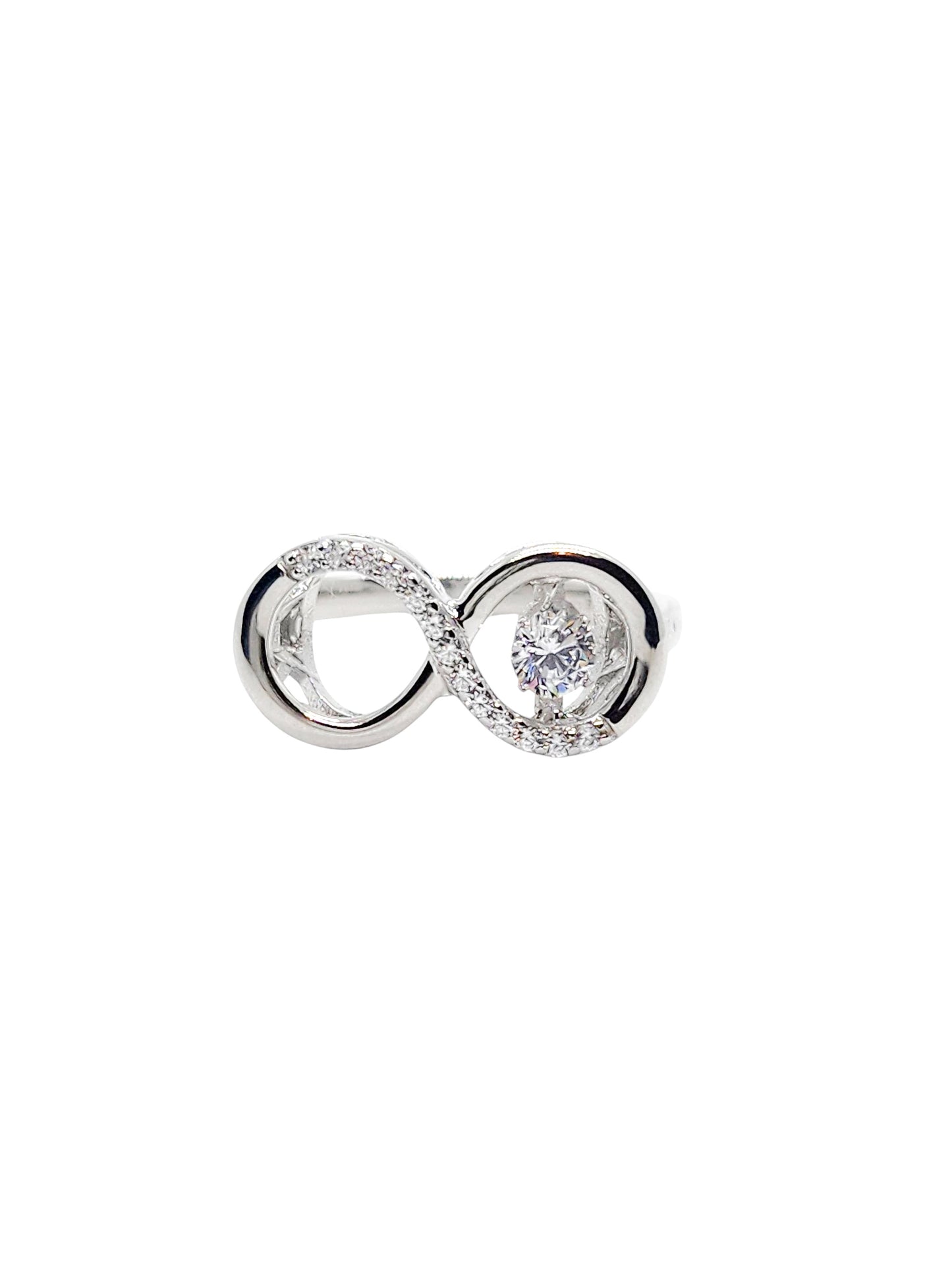 Solitario infinito giratorio plata 925 PREMIUM