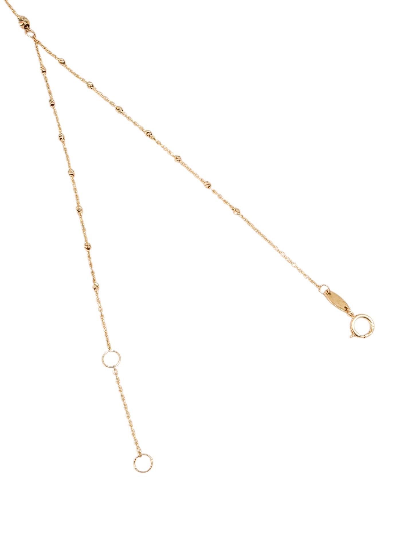 Anillo Pulsera bolitas oro 10k