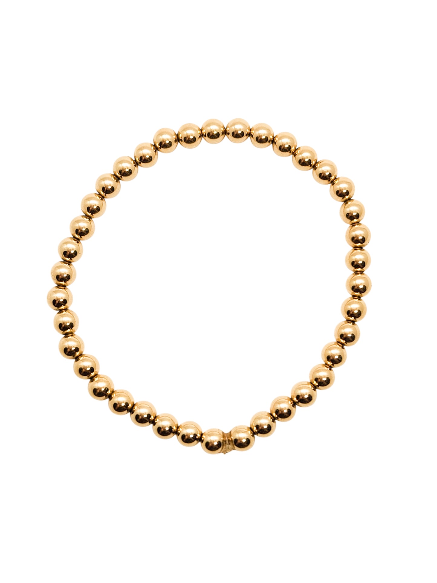 Pulsera bola BIMETAL 5mm (PLATA Y ORO)