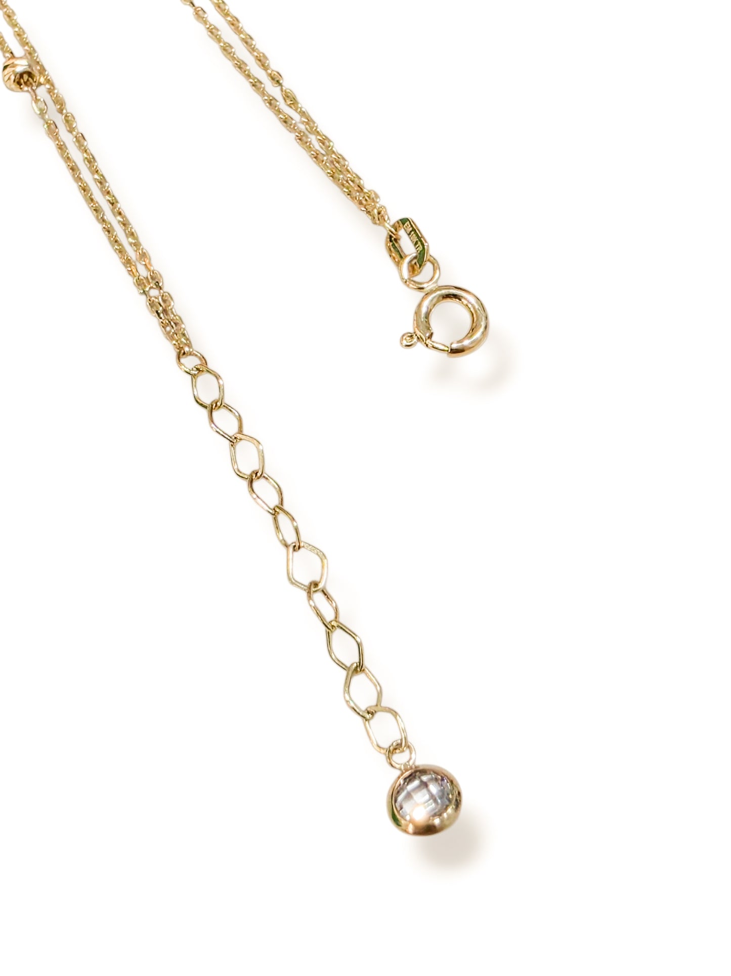 Anillo doble Pulsera corazón oro 10k