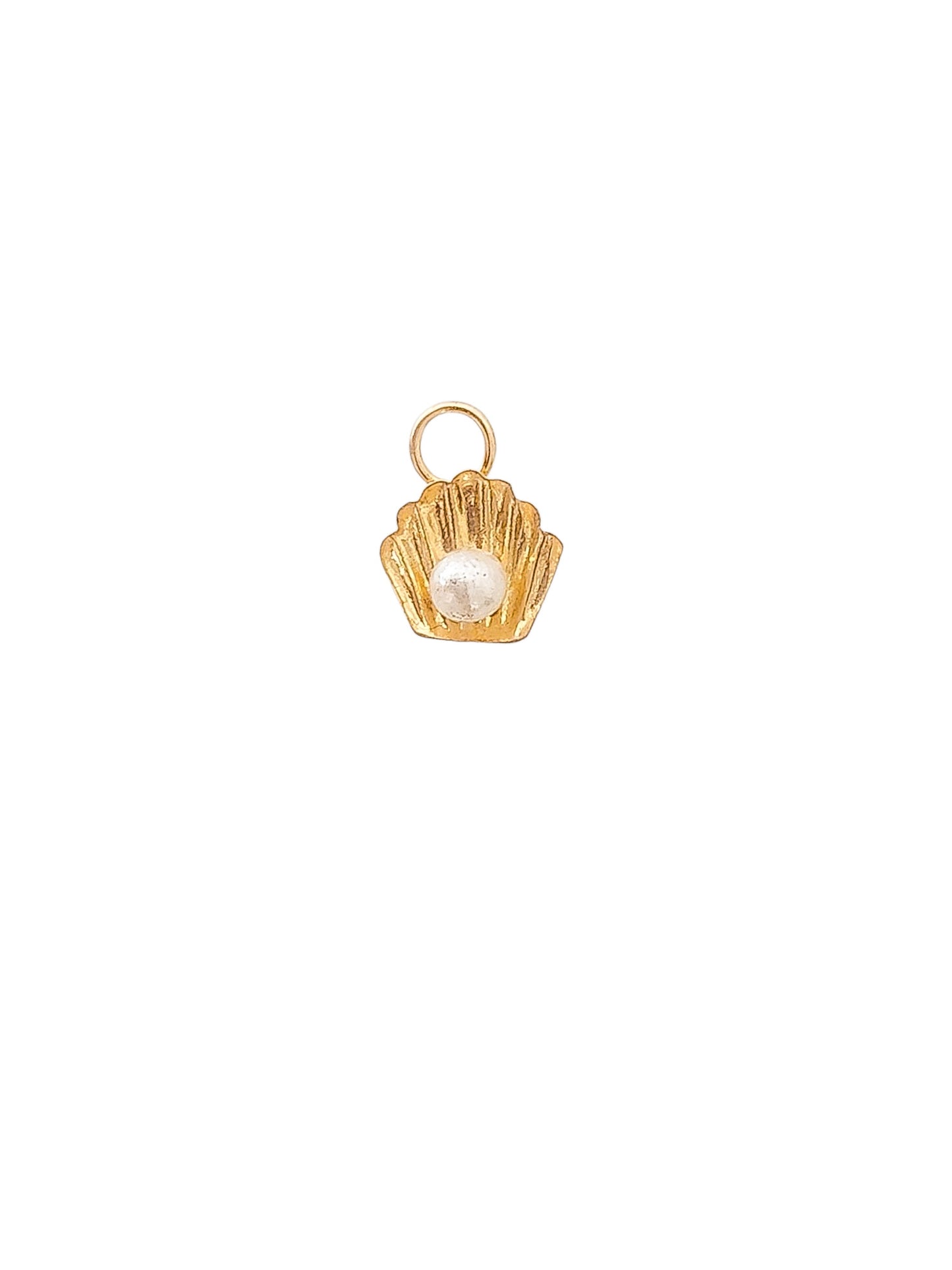 Pieza accesorio conchita y perla oro 10k DORADO