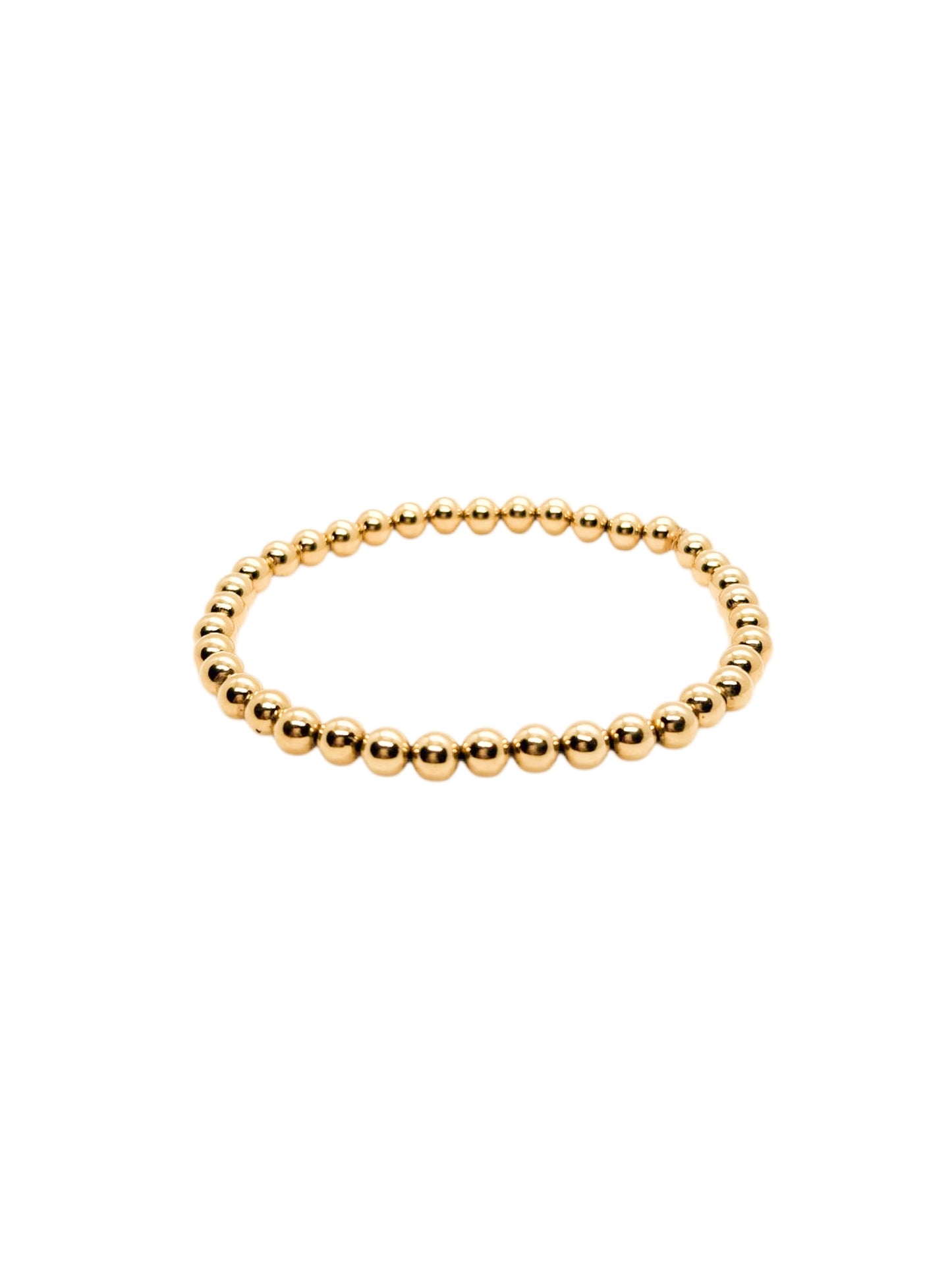 Pulsera bola BIMETAL 5mm (PLATA Y ORO)