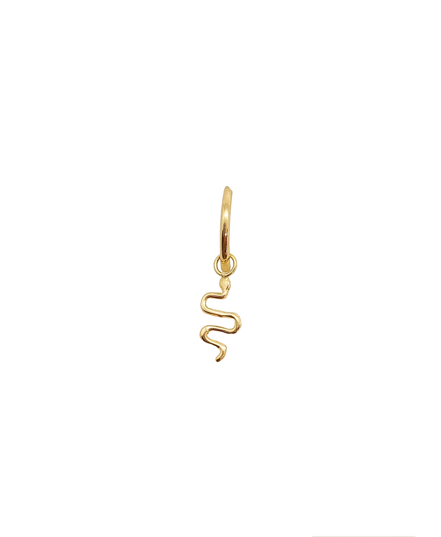 Pieza accesorio charm serpiente oro 10k DORADO