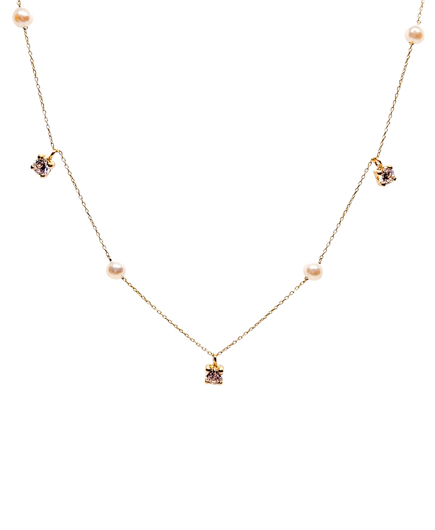 Gargantilla perla natural oro 10k