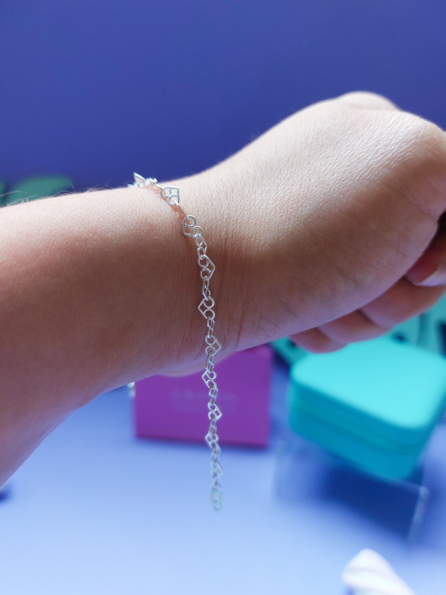 Pulsera corazon encontrado