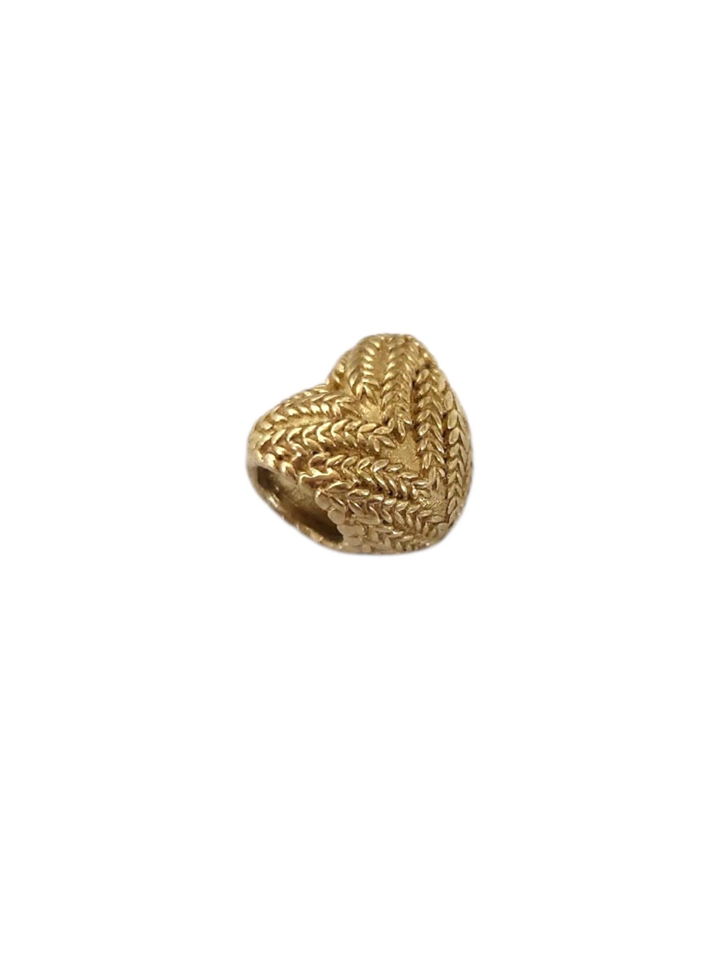 Dije corazón con diseño ORO 10K