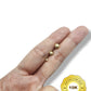 Par de Broquel Hongo facetado básico oro 10k dorado