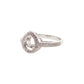 Solitario gota giratorio plata 925 PREMIUM