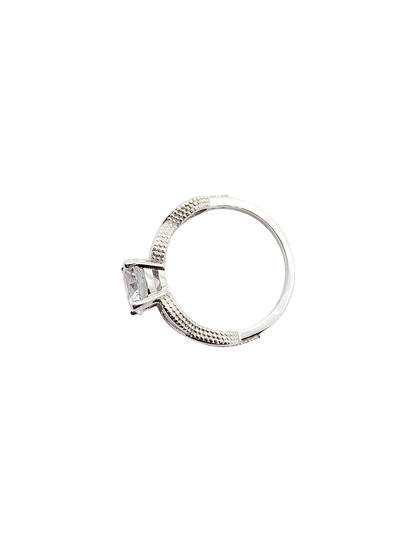 Solitario redondo infinito plata 925 PREMIUM