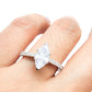 Solitario corte marquisse plata 925 PREMIUM